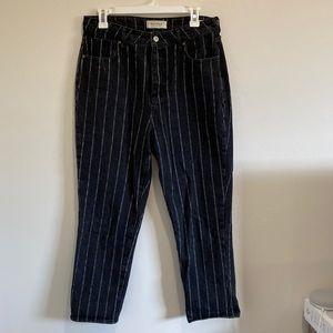 Pacsun black and White striped Mom Jeans